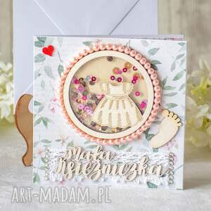 ręcznie robione scrapbooking kartki kartka - mała księżniczka