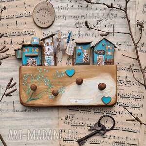 Prezent Rustykalny wieszak z niezapominajkami no 1