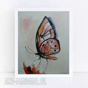 motyl - akwarela formatu 18/24 cm