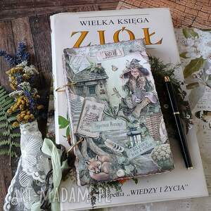 Dziennik wdzięczności i zielnik handmade - prezent