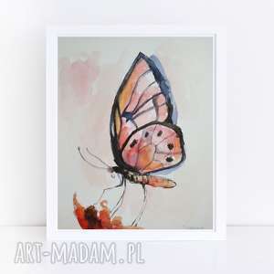 motyl - akwarela formatu 18/24 cm