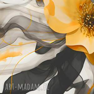 obraz na płótnie - abstrakcja kwiat stylowy elegancki 120x80 cm 120901