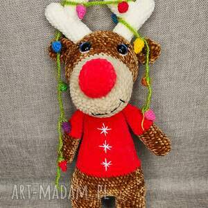 handmade pomysł na prezenty święta świąteczny renifer szydełkowa