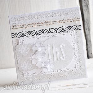 handmade scrapbooking kartki kartka na pierwszą komunię świętą