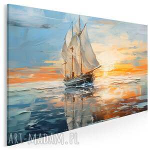 Obraz na płótnie - STATEK MORZE MARYNISTYCZNY - 70x50 cm (113401)