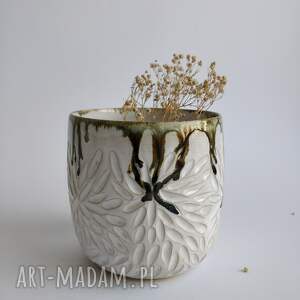 wazon ceramiczny 2 kwiaty ceramika użytkowa, prezent, święta