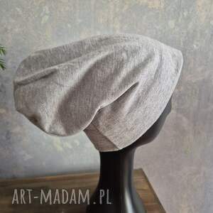 czapka szara smerfetka bez podszewki rozmiar m dobra na codzienne noszenie boks z1