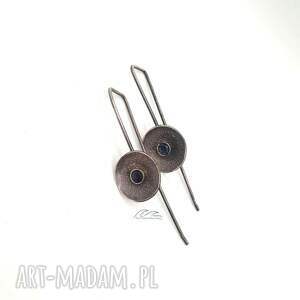 Kolczyki z oczkiem Topazu - srebrne, biżuteria