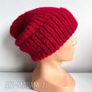 pomysł na prezent Ręcznie robiona czapka damska MORGANA Merynos