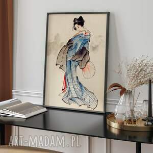 plakat gejsza - sztuka japońska 40x50 cm 8 2 0010 plakaty do salonu
