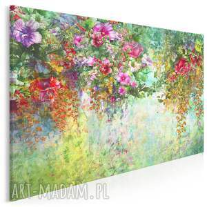 vaku dsgn obraz na płótnie - ogród kwiaty natura 70x50 cm 78701, wystrój