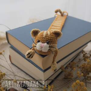 handmade zakładki zakładka do książki rudy kotek