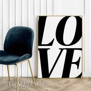 plakat miłość love napis - format 50x70 cm