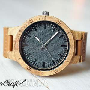 zegarki drewniany zegarek blacktiger, charyzmatyczny lekki ekologiczny