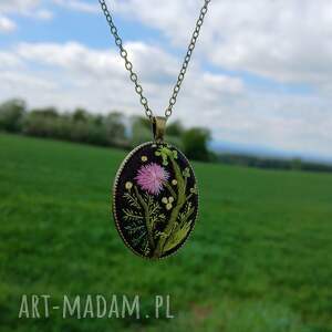 krainahafturecznego ręcznie haftowany wisior xiomara filcu stylowo, boho