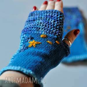 rękawiczki mitenki dłonie wełniane, wyjątkowy prezent