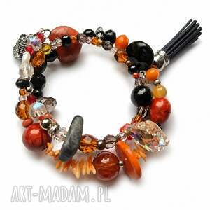 Bransoletka na drucie pamięciowym - kolorowa uniwersalna - handmade