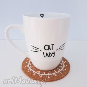kubek kociary cat lady - Zapętlona Nitka kubki