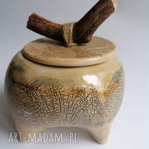 handmade ceramika pojemnik "spacer po lesie" 4