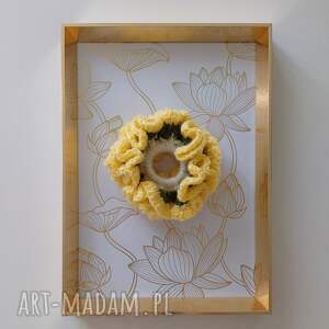 gumka do włosów scrunchie na szydełku frotka, ręcznie