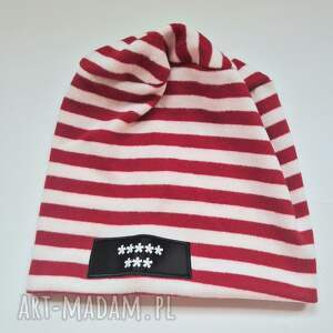 ruda klara czapka na podszewce 8 gwiazdek rozmiar uniwersalny świetna