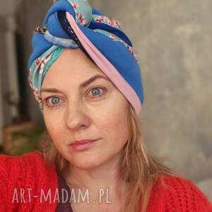 handmade czapki turban orientalny etno wiosenny uniwersalny, zalecany dla artystek