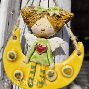 anioł ceramiczny, dom komunia, chrzest, prezent