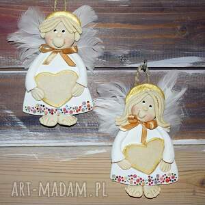 pomysł co pod choinkę serce oddamy - aniołki na prezent, na szczęcie