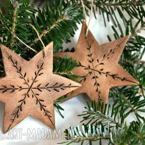 3 gwiazdy ceramiczne gwiazda ceramiczna, dekoracje na choinkę, choinkę