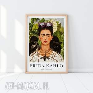 frida kahlo self portrait - plakat 40x50 cm salonu, obraz