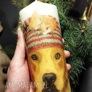 Świeca dekoracyjna deco, pies, zwierzęta, pomysł na prezent