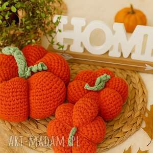 Dynie, dynia, ze sznurka, ozdoba na stół, halloween