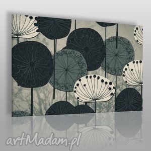 obraz na płótnie - kwiaty dmuchawce - 120x80 cm - VAKU DSGN