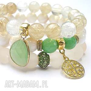 handmade accent point set /09 - 2014/ - peridot