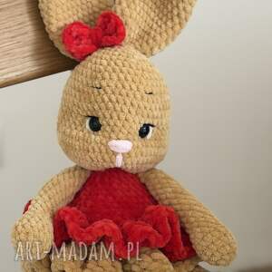 Malinka Króliczka ręcznie robiona - maskotka handmade