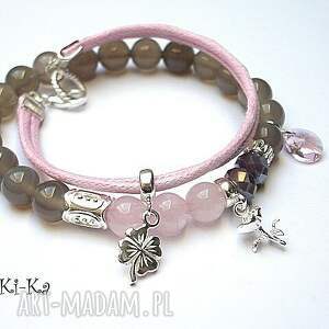 handmade alloys collection - grey and pink