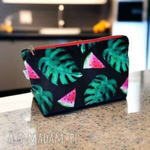 kosmetyczka welurowa galaktyka bardzo kobieca uszyta