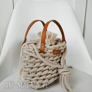 handmade mini torebka z serii boho weave bags przez ramię i do reki