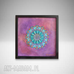 cukierkowa błyskotka - 25x25cm obraz mandala
