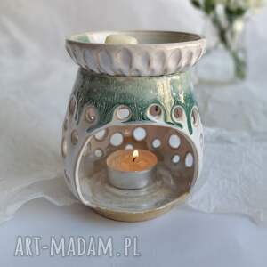 kominek ceramiczny 3 prezent świecznik