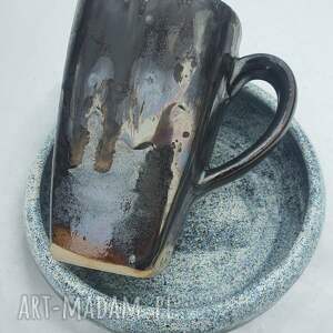 zestaw startowy - śniadaniowy, kubek, ceramika kawa, talerz