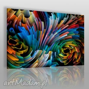 obraz na płótnie - wir kolory - 120x80 cm - VAKU DSGN obrazy