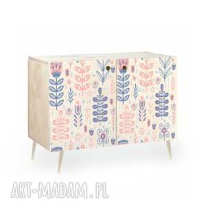 komoda credenza double w stylu mid century/prl ze sklejki - sweet plants