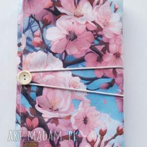 kwiat wiśni, etui na książkę, otulacz