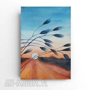 pejzaż - akwarela formatu a5