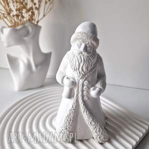 handmade pomysł na upominek święta figurka - mikołaj white no 1