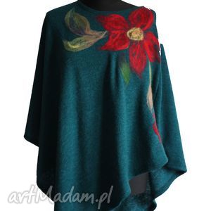 handmade poncho poncho tunika i kwiat magicznego ogrodnika