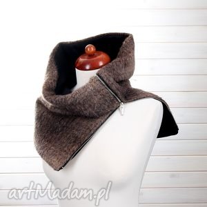 handmade kominy komin dwstronny wełniany z zamkiem