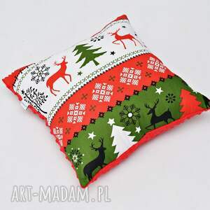 handmade pomysł na prezent świąteczna, poduszka na święta, ozdobna poduszka świąteczna
