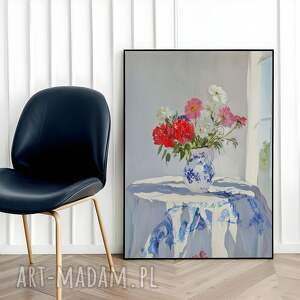 Plakat Martwa natura 50x70 cm pastelowy - modny dodatek do salonu Hogstudio